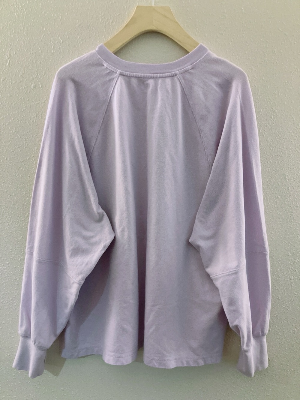 Aerie Offline Lavender Longsleeve Pique T-Shirt Oversized Dolman Balloon Sleeves - Picture 5 of 12